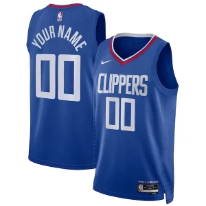 Accattivante Attraente LA Clippers Nike Unisex Swingman Custom Jersey Royal Icon Edition