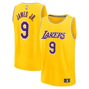 Accattivante Bellissimo Bronny James Los Angeles Lakers 2024 NBA Draft Fast Break Player Jersey Icon Edition Gold