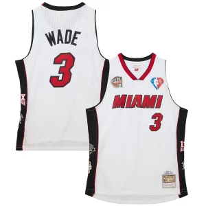 Eccezionale Dwyane Wade Miami Heat Unisex Hall of Fame Class of 2023 Throwback Swingman Jersey White