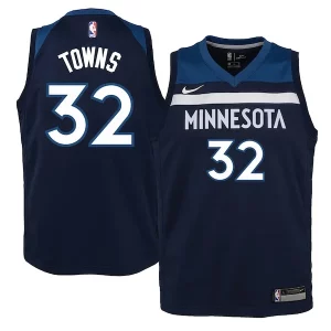 Accattivante Gorgeous Comodo Karl Anthony Towns Minnesota Timberwolves Nike Youth Swingman Jersey Navy Icon Edition