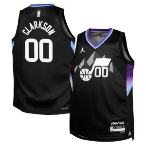 Accattivante Jordan Clarkson Utah Jazz Jordan Brand Youth Swingman Jersey Statement Edition Black