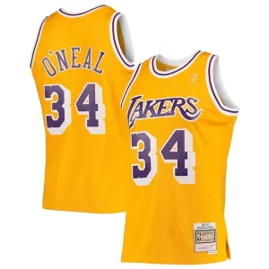 Accattivante Magnifico Shaquille O'Neal Los Angeles Lakers 1996/97 Hardwood Classics Swingman Jersey Gold/Purple/Royal