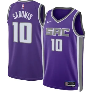 Accattivante Moderno Incantevole Domantas Sabonis Sacramento Kings Nike Unisex Swingman Jersey Icon Edition Purple