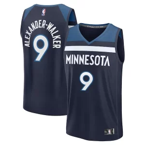 Accattivante Nickeil Alexander Walker Minnesota Timberwolves Fast Break Replica Player Jersey Icon Edition Navy