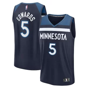 Accattivante Pratico Cool Anthony Edwards Minnesota Timberwolves Fast Break Replica Player Jersey Icon Edition Navy