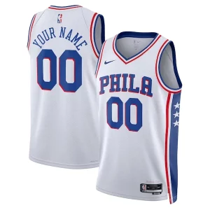 Accattivante Prestigioso Duraturo Philadelphia 76ers Nike Unisex 2022/23 Swingman Custom Jersey White Association Edition