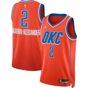 Accattivante Raffinato Incantevole Shai Gilgeous Alexander Oklahoma City Thunder Jordan Brand Unisex Swingman Jersey Statement Edition Orange