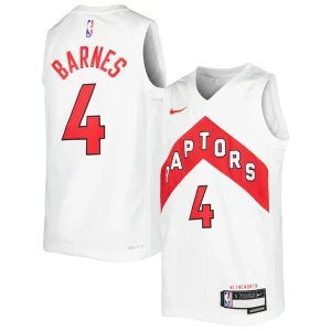 Accattivante Resistente Moderno Scottie Barnes Toronto Raptors Nike Youth Swingman Jersey Association Edition White/Red