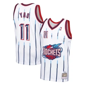 Accattivante Yao Ming Houston Rockets 2002 03 Hardwood Classics Swingman Jersey White