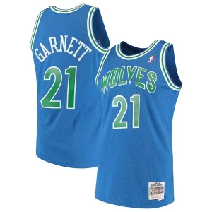Attraente Accattivante Kevin Garnett Minnesota Timberwolves 1995/96 Hardwood Classics Swingman Jersey Blue