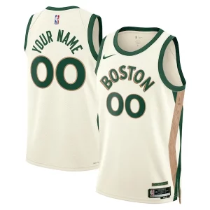 Attraente Boston Celtics Nike Unisex 2023/24 Custom Swingman Jersey White City Edition
