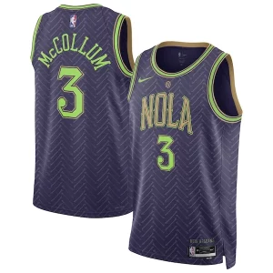 Attraente CJ McCollum New Orleans Pelicans Nike Unisex 2024/25 Swingman Player Jersey City Edition Purple