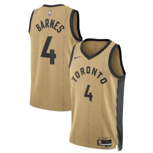 Attraente Classico Scottie Barnes Toronto Raptors Nike Unisex 2023/24 Swingman Jersey Gold City Edition