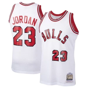 Attraente Elegante Michael Jordan Chicago Bulls 1984/85 Hardwood Classics Rookie Authentic Jersey White/Red
