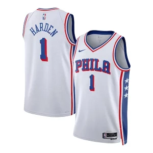 Attraente James Harden Philadelphia 76ers Nike Unisex Swingman Jersey Association Edition White