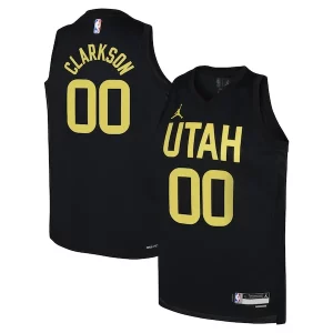 Attraente Jordan Clarkson Utah Jazz Jordan Brand Youth Swingman Jersey Statement Edition Black