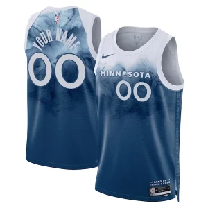 Attraente Minnesota Timberwolves Nike Unisex 2023/24 Custom Swingman Jersey Blue City Edition