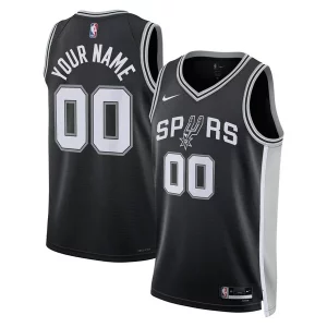 Attraente Prestigioso San Antonio Spurs Nike Unisex Swingman Custom Jersey Black Icon Edition