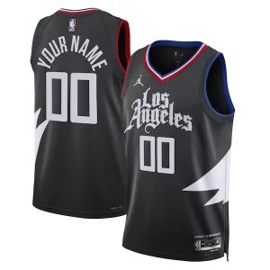 Attraente Prestigioso Sofisticato LA Clippers Jordan Brand Unisex 2022/23 Swingman Custom Jersey Statement Edition Black