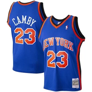 Attraente Resistente Eccezionale Marcus Camby New York Knicks 1998/99 Hardwood Classics Swingman Jersey Blue