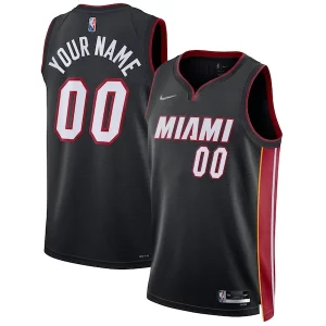 Attraente Resistente Miami Heat Nike 2021/22 Diamond Swingman Custom Jersey Icon Edition Black