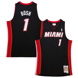 Bellissimo Incantevole Lussuoso Chris Bosh Miami Heat Hardwood Classics Swingman Jersey Black