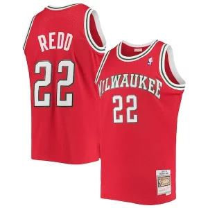Attraente Sofisticato Michael Redd Milwaukee Bucks 2001/02 Hardwood Classics Swingman Jersey Red