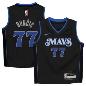Attraente Trendy Cool Luka Dončić Dallas Mavericks Nike Toddler 2023/24 Swingman Replica Jersey City Edition Black