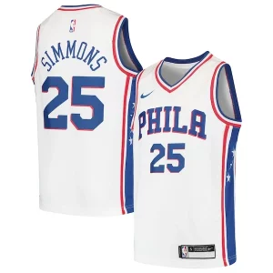 Bellissimo Ben Simmons Philadelphia 76ers Nike Youth Swingman Jersey White/Royal