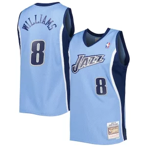 Bellissimo Deron Williams Utah Jazz 2001/02 Hardwood Classics Swingman Jersey Blue