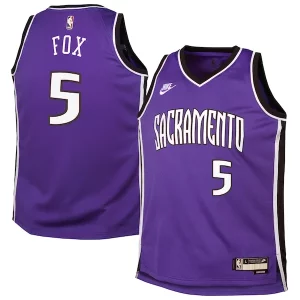 Bellissimo Duraturo Comodo De'Aaron Fox Sacramento Kings Nike Youth 2024/25 Swingman Jersey Purple Classic Edition