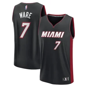 Bellissimo Gorgeous Cool Kel'el Ware Miami Heat Youth Fast Break Replica Player Jersey Icon Edition Black