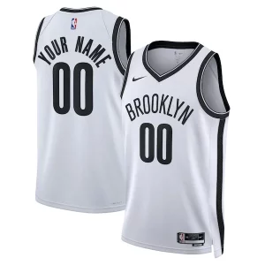Bellissimo Incantevole Brooklyn Nets Nike Unisex Swingman Custom Jersey White Association Edition