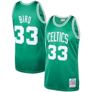 Bellissimo Larry Bird Boston Celtics 1985/86 Hardwood Classics Authentic Jersey Kelly Green