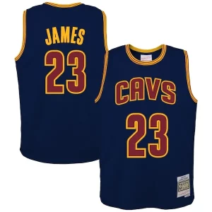 Bellissimo LeBron James Cleveland Cavaliers Youth 2008/09 Hardwood Classics Swingman Jersey Navy