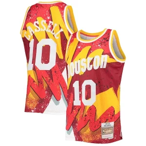 Bellissimo Lussuoso Meraviglioso Sam Cassell Houston Rockets Hardwood Classics 1993/94 Hyper Hoops Swingman Jersey Red
