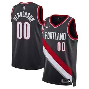 Meraviglioso Ottimo Scoot Henderson Portland Trail Blazers Nike Unisex 2023 NBA Draft Swingman Jersey Icon Edition Black