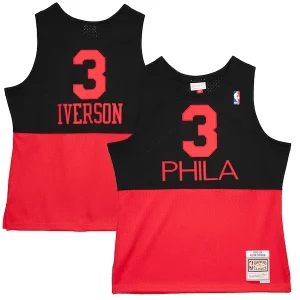 Bellissimo Moderno Accattivante Allen Iverson Philadelphia 76ers 2003/04 Hardwood Classics Reload 2.0 Swingman Jersey Black
