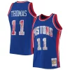 Bellissimo Moderno Accattivante Isiah Thomas Detroit Pistons 1988/89 Hardwood Classics NBA 75th Anniversary Diamond Swingman Jersey Blue