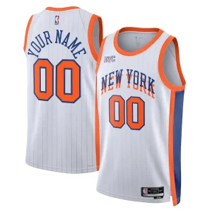 Bellissimo New York Knicks Nike Unisex 2024/25 Custom Swingman Jersey City Edition White