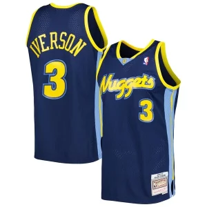Bellissimo Ottimo Allen Iverson Denver Nuggets Hardwood Classics Swingman Jersey Navy