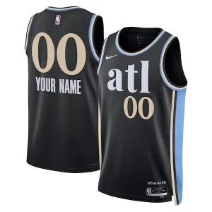 Bellissimo Ottimo Cool Atlanta Hawks Nike Unisex 2023/24 Custom Swingman Jersey Black City Edition