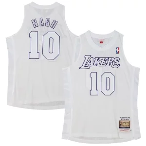 Bellissimo Ottimo Robusto Steve Nash Los Angeles Lakers 2012 Authentic Player Jersey White