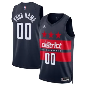 Bellissimo Washington Wizards Jordan Brand Unisex 2024/25 Custom Swingman Jersey Statement Edition Navy
