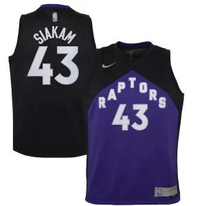 Carino Accattivante Pascal Siakam Toronto Raptors Nike Youth 2020/21 Swingman Player Jersey Black/Purple Earned Edition