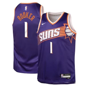 Splendido Resistente Elegante Devin Booker Phoenix Suns Nike Youth Swingman Jersey Icon Edition Purple