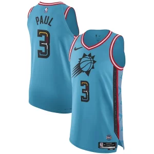Carino Chris Paul Phoenix Suns Nike 2022/23 Authentic Jersey City Edition Turquoise