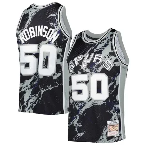 Carino David Robinson San Antonio Spurs 1998/99 Hardwood Classics Marble Swingman Jersey Black