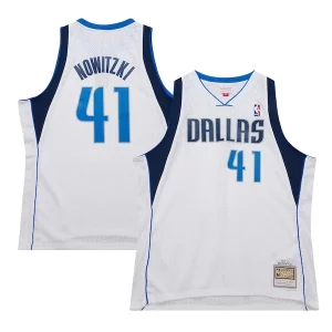 Carino Delizioso Fascinante Dirk Nowitzki Dallas Mavericks 2010/11 Hardwood Classics Swingman Jersey White