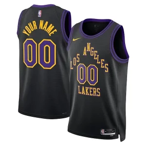 Carino Los Angeles Lakers Nike Unisex 2023/24 Custom Swingman Jersey Black City Edition